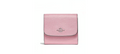 Coach Leather Small Wallet In Pink