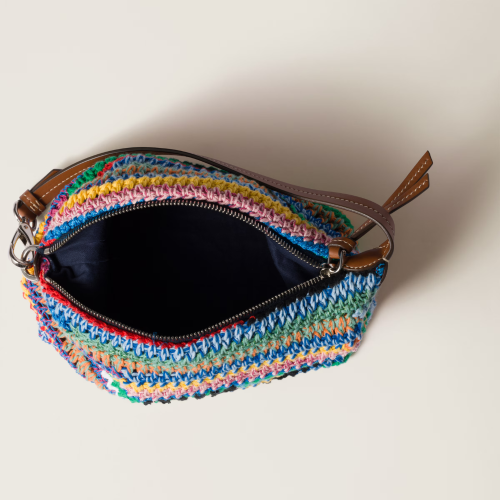 Miu Miu Multicolor Crochet Pouch