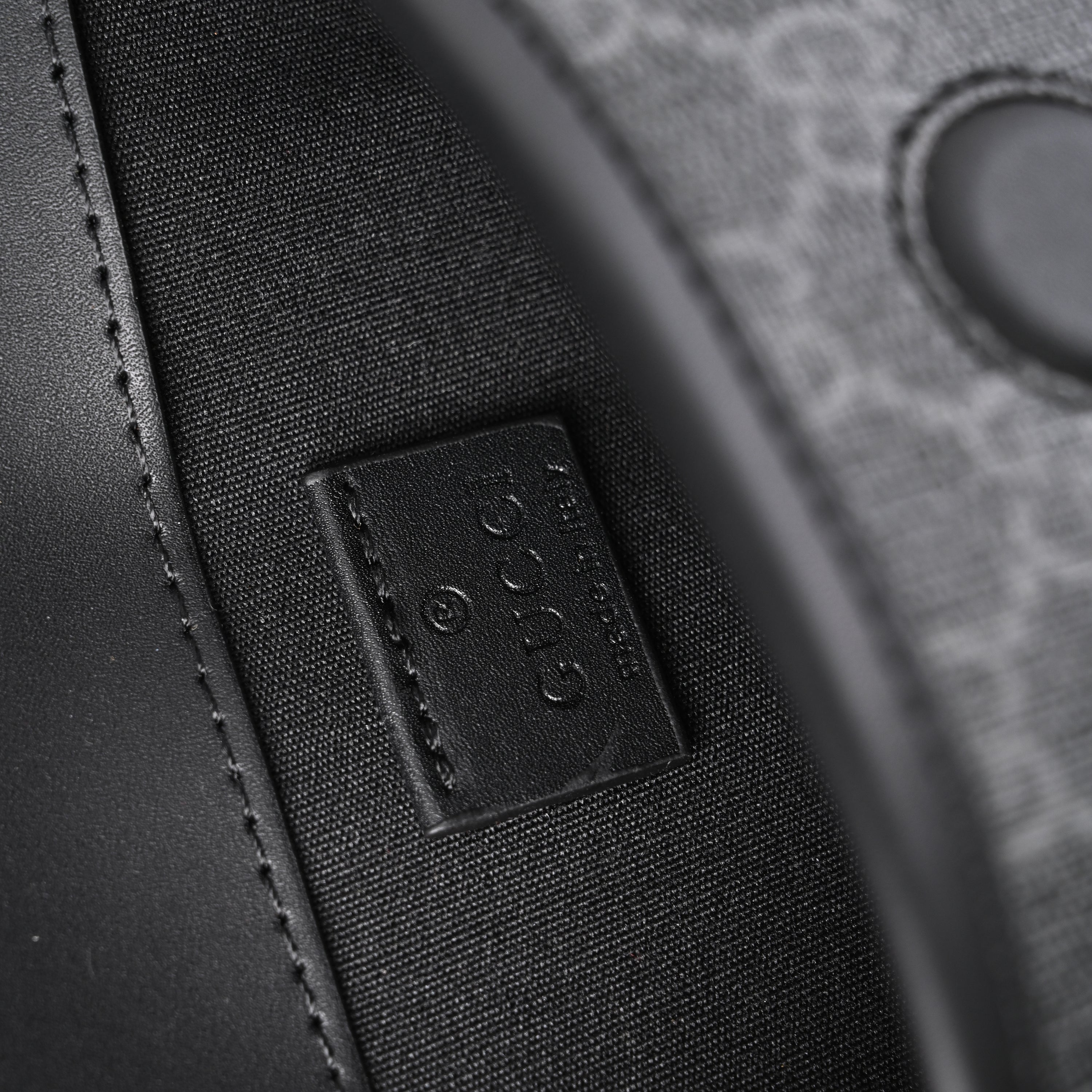 Gucci Ophidia GG Supreme Belt Bag – Black/Grey with Web Strap
