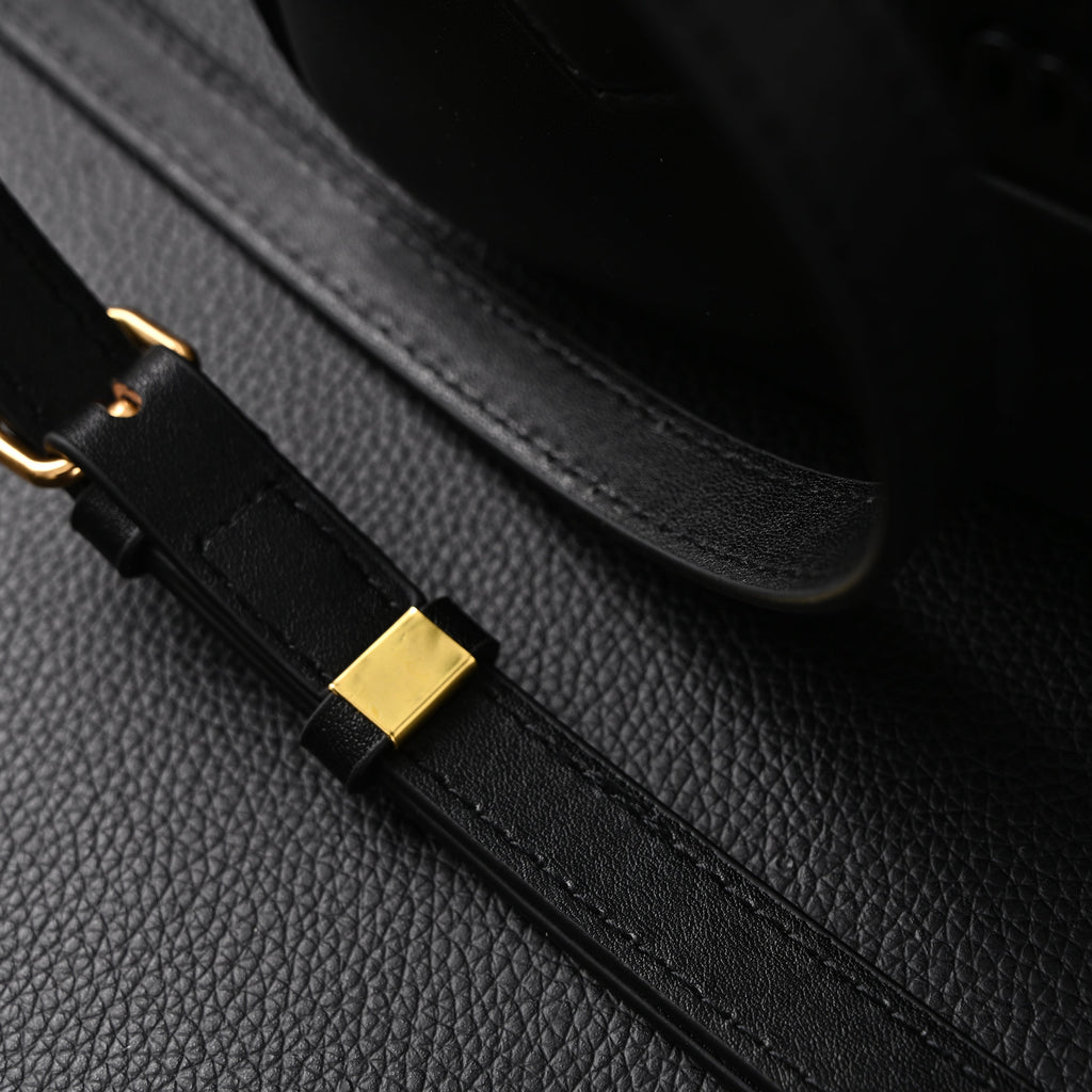 Miu Miu Black Matelassé Leather Satchel Bag – Mini Top Handle