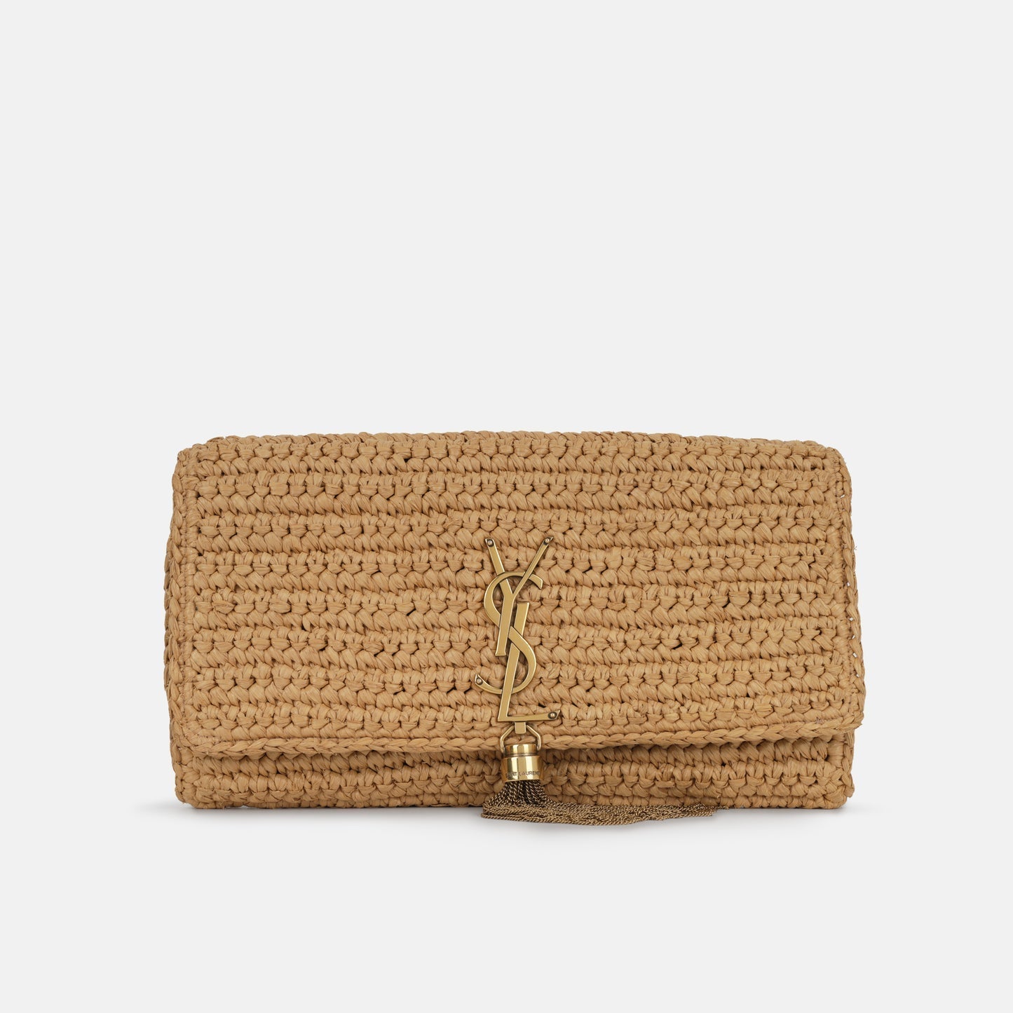 YSL Kate 99 Tassel in Raffia