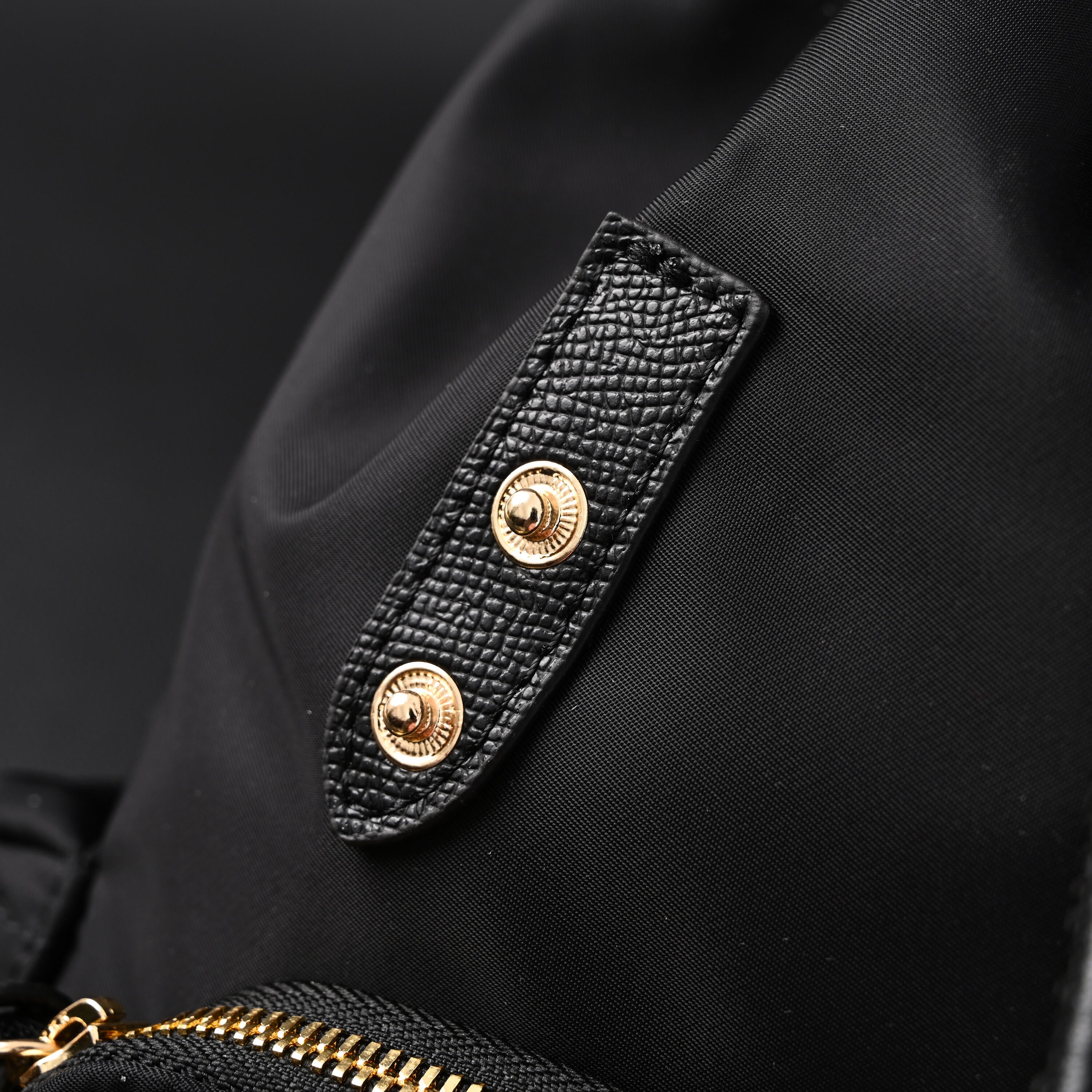Burberry The Rucksack – Black Nylon & Leather Backpack with Gold-Tone Hardware