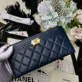 Chanel caviar quilted classic zip boy Pouch