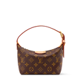 LV Classic Hills Monogram Canvas Handle Shoulder Bag with Simple Adjustable Strap (18.5 x 11 x 6.5) cm