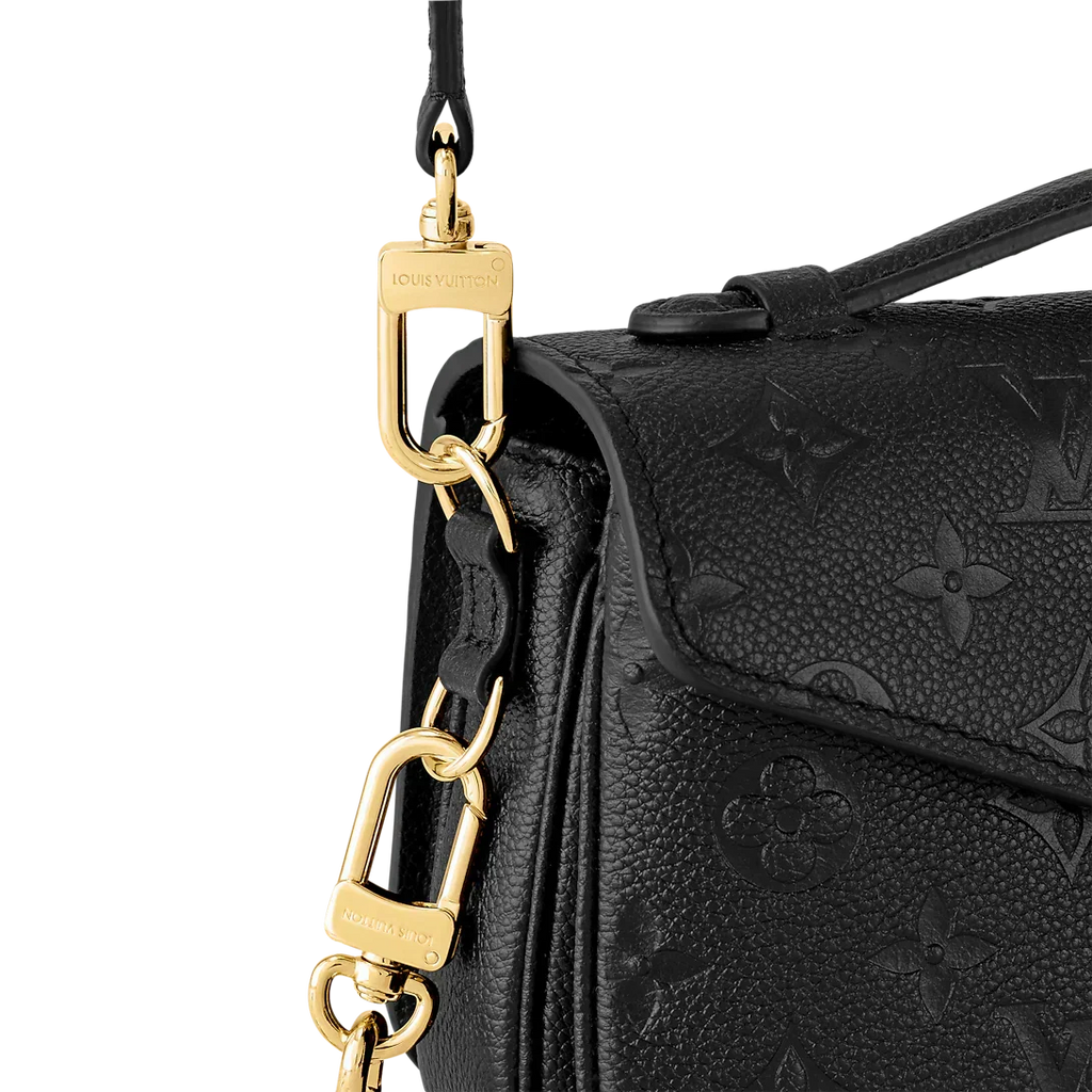 LV Pochette Métis East West Monogram Canvas Handle Crossbody Bag with Chain Strap and Leather Trim (21.5 x 13.5 x 6) cm